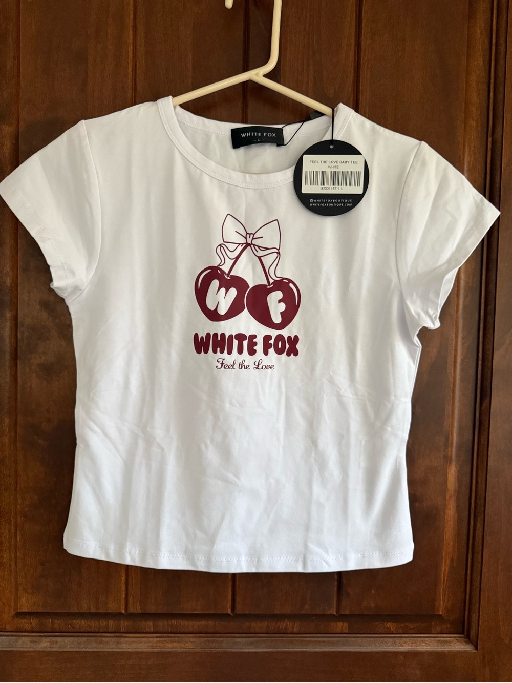 White Fox Baby Tee